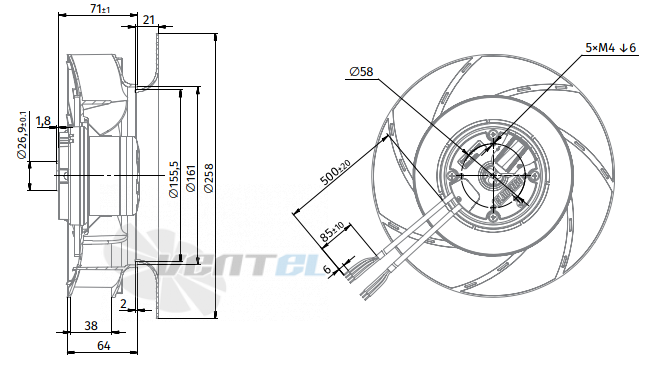 Blauberg BLAUBERG BL-B220C-EC-00 - описание, технические характеристики, графики