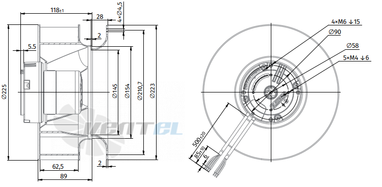 Blauberg BLAUBERG BL-B225D-EC-01 - описание, технические характеристики, графики