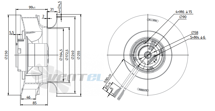 Blauberg BLAUBERG BL-B250B-EC-01 - описание, технические характеристики, графики
