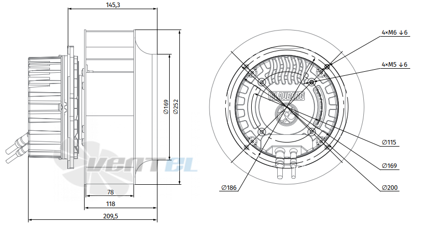 Blauberg BLAUBERG BX250-EE-C000 - описание, технические характеристики, графики