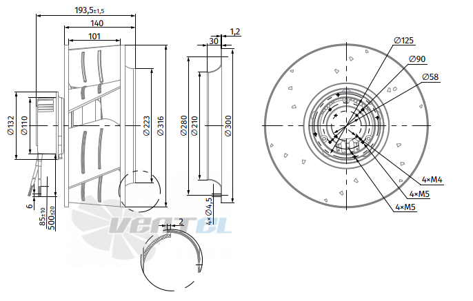 Blauberg BLAUBERG BL-B310B-EC-04 - описание, технические характеристики, графики