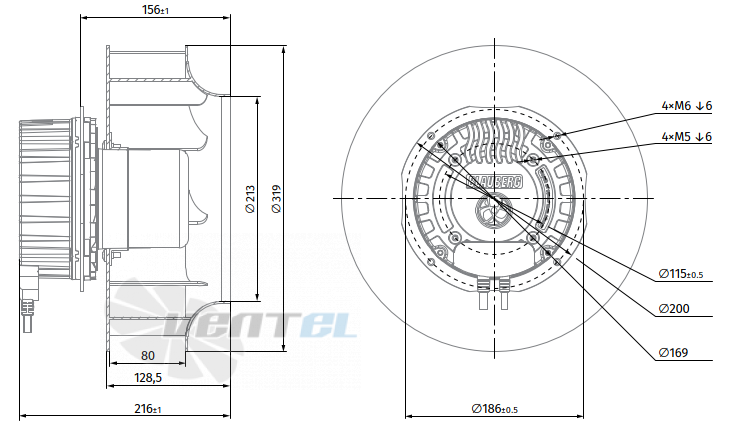 Blauberg BLAUBERG BX310-EE-C000 - описание, технические характеристики, графики