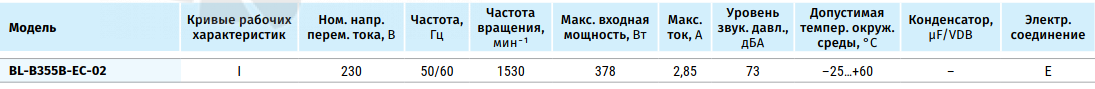 Blauberg BLAUBERG BL-B355B-EC-02 - описание, технические характеристики, графики