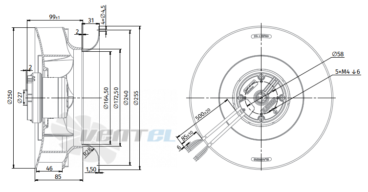 Blauberg BLAUBERG BL-B250B-EC-00 - описание, технические характеристики, графики
