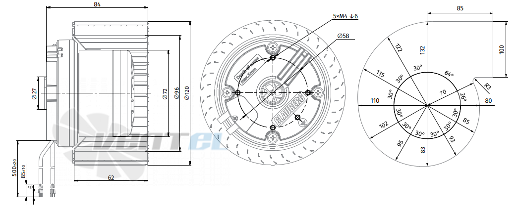 Blauberg BLAUBERG BL-F120B-EC-00 - описание, технические характеристики, графики
