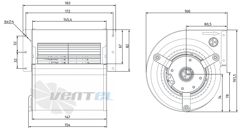 Blauberg BLAUBERG SL-F120C-EC-00 - описание, технические характеристики, графики