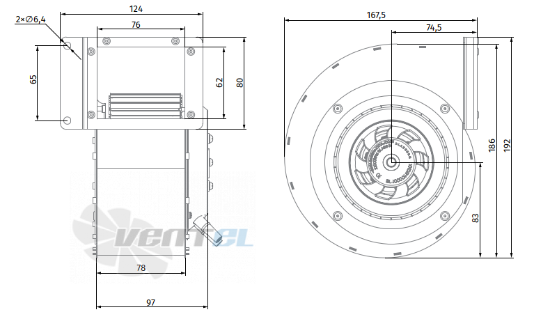 Blauberg BLAUBERG SL-F120B-EC-00 - описание, технические характеристики, графики