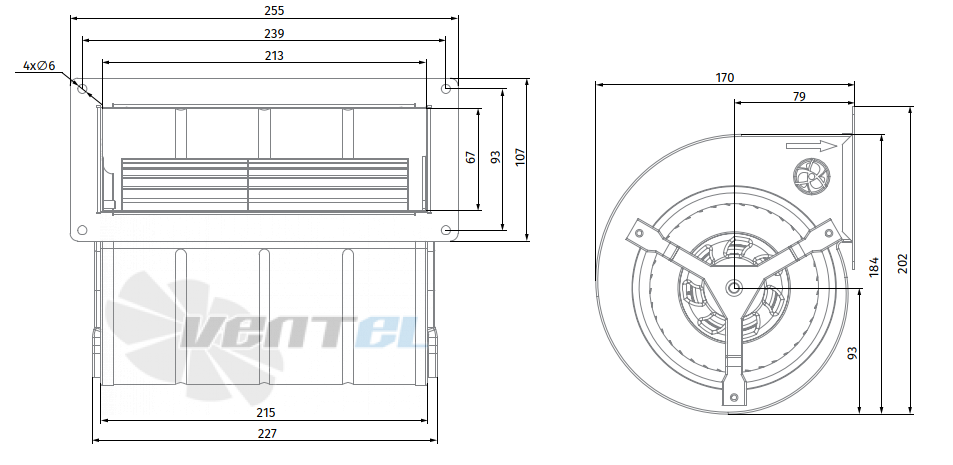 Blauberg BLAUBERG DL-F133B-EC-00 - описание, технические характеристики, графики