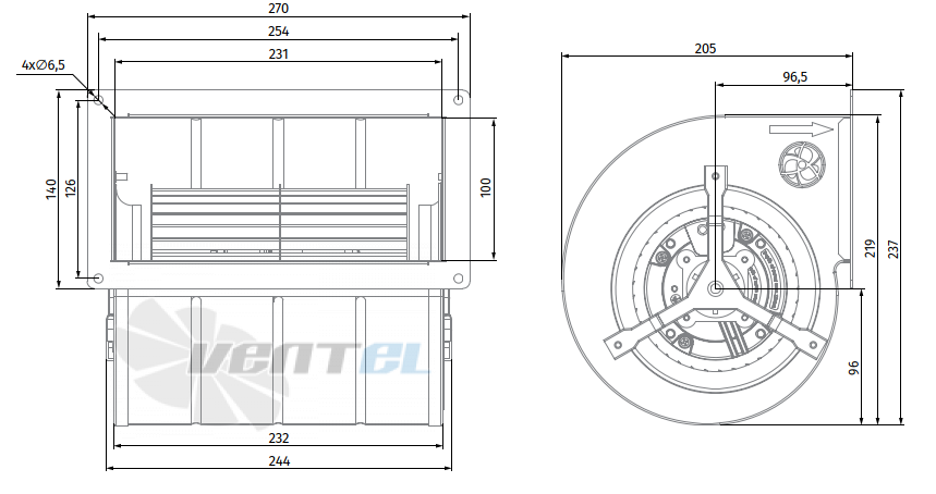 Blauberg BLAUBERG DL-F146B-EC-00 - описание, технические характеристики, графики