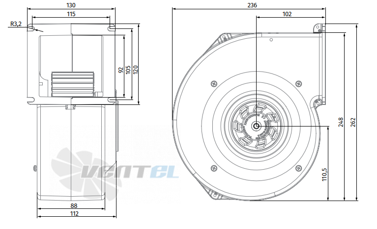 Blauberg BLAUBERG SL-F160С-EC-10 - описание, технические характеристики, графики