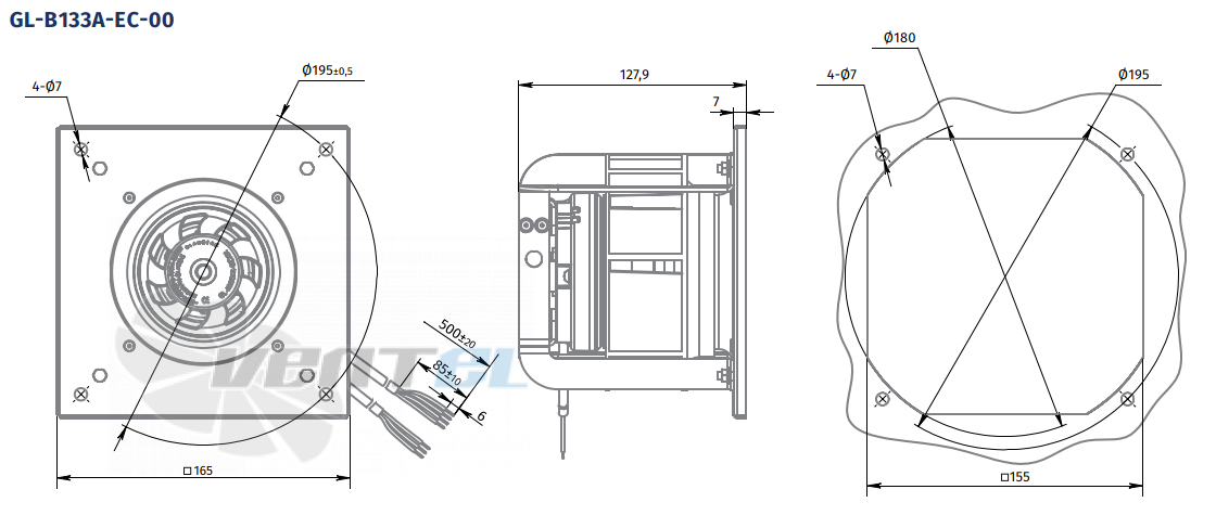 Blauberg BLAUBERG GL-B133A-EC-00 - описание, технические характеристики, графики