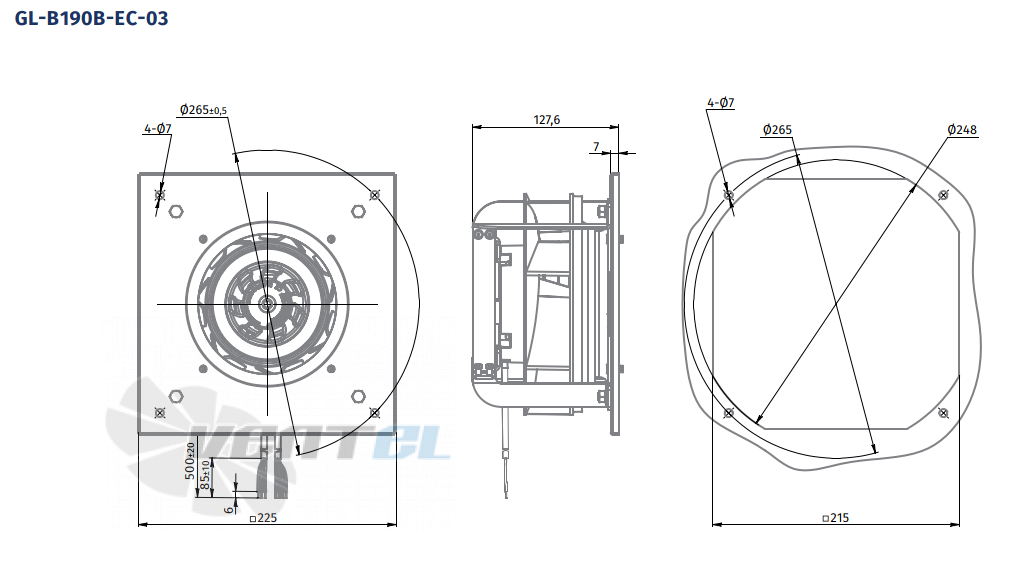 Blauberg BLAUBERG GL-B190B-EC-03 - описание, технические характеристики, графики