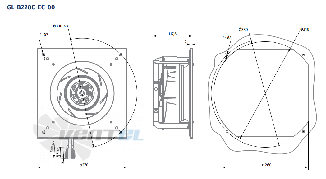 Blauberg BLAUBERG GL-B190C-EC-00 - описание, технические характеристики, графики