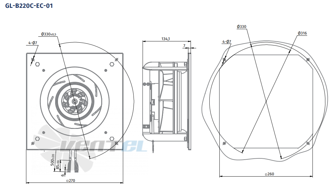 Blauberg BLAUBERG GL-B190C-EC-01 - описание, технические характеристики, графики