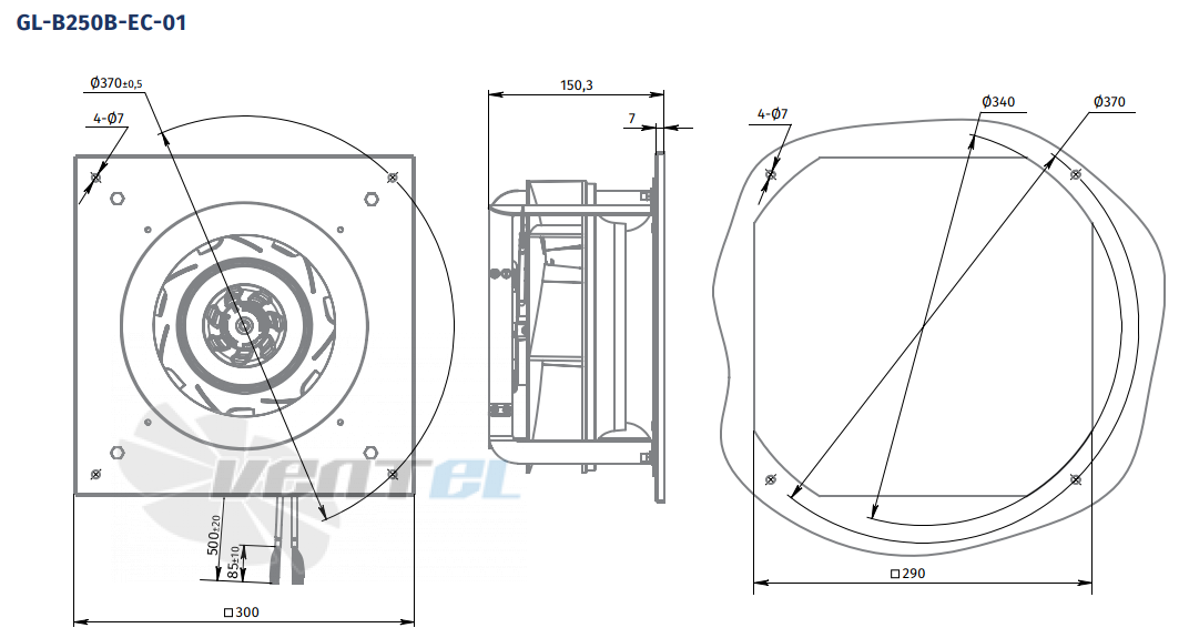 Blauberg BLAUBERG GL-B250B-EC-01 - описание, технические характеристики, графики