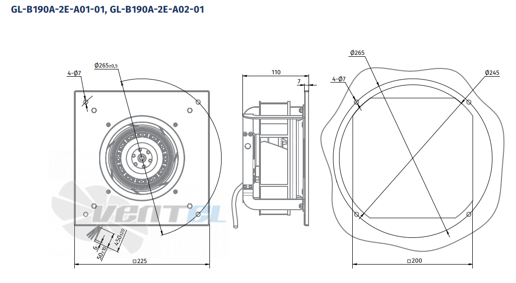 Blauberg BLAUBERG GL-B190A-2E-A02-01 - описание, технические характеристики, графики