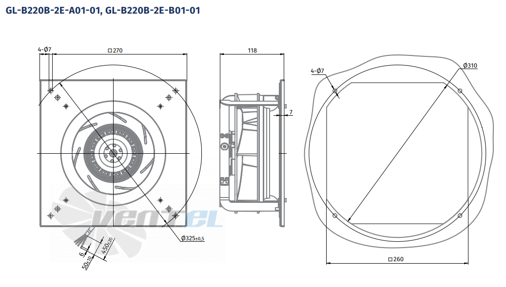 Blauberg BLAUBERG GL-B220B-2E-A01-01 - описание, технические характеристики, графики