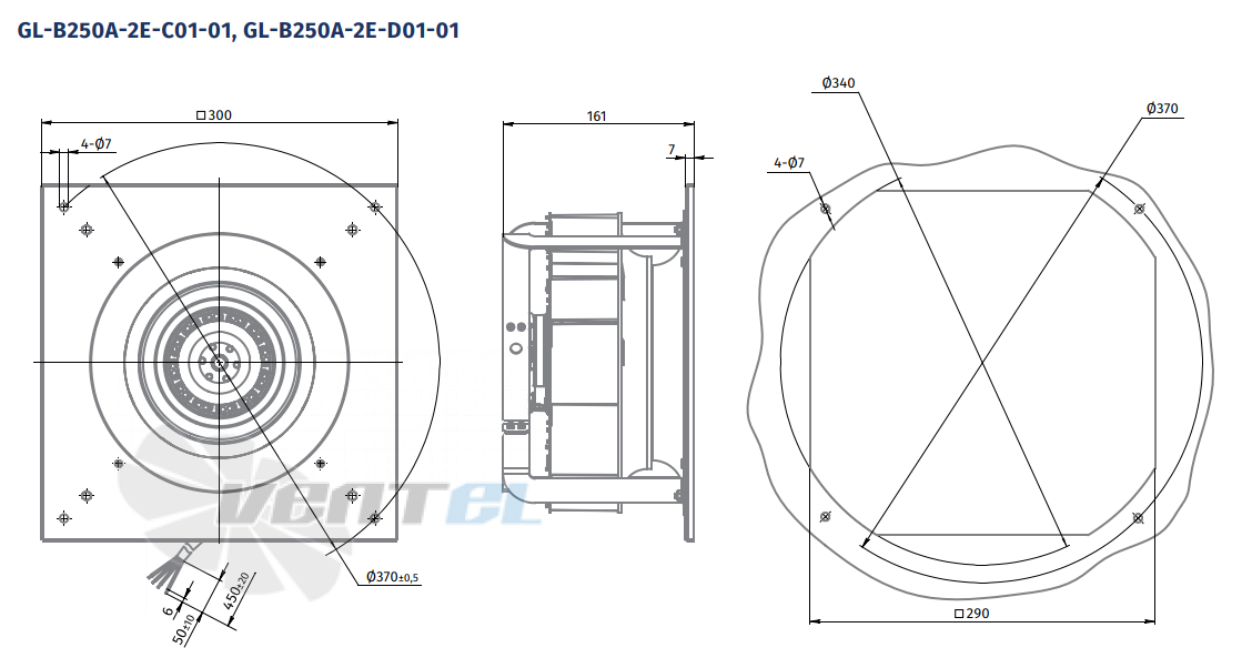 Blauberg BLAUBERG GL-B250A-2E-C01-01 - описание, технические характеристики, графики