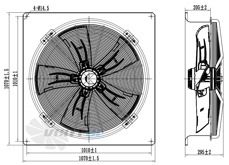 Weiguang YWF-6D-910-S-180/120-B1 - описание, технические характеристики, графики