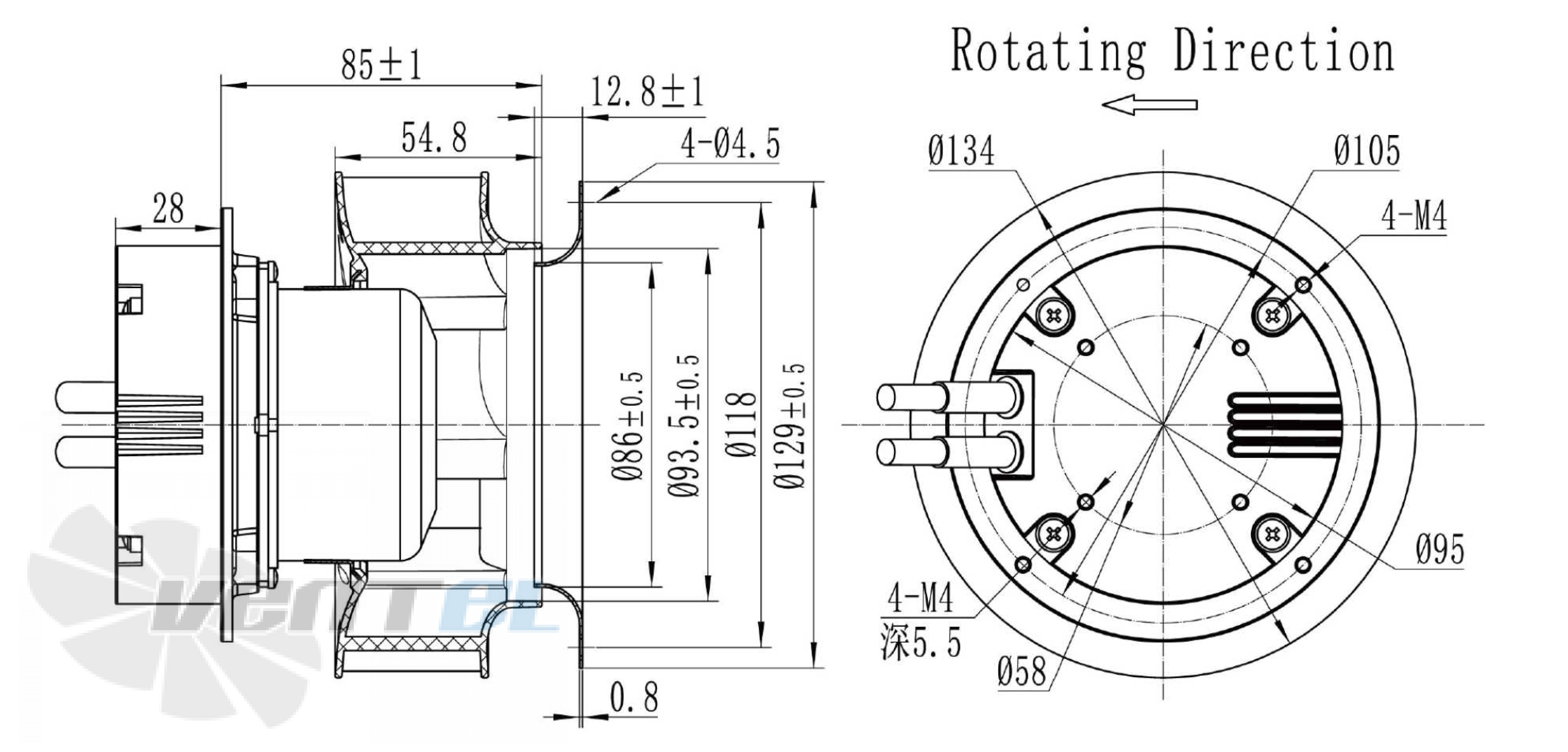 Longwell LWBE3G133-072NS-002 - описание, технические характеристики, графики