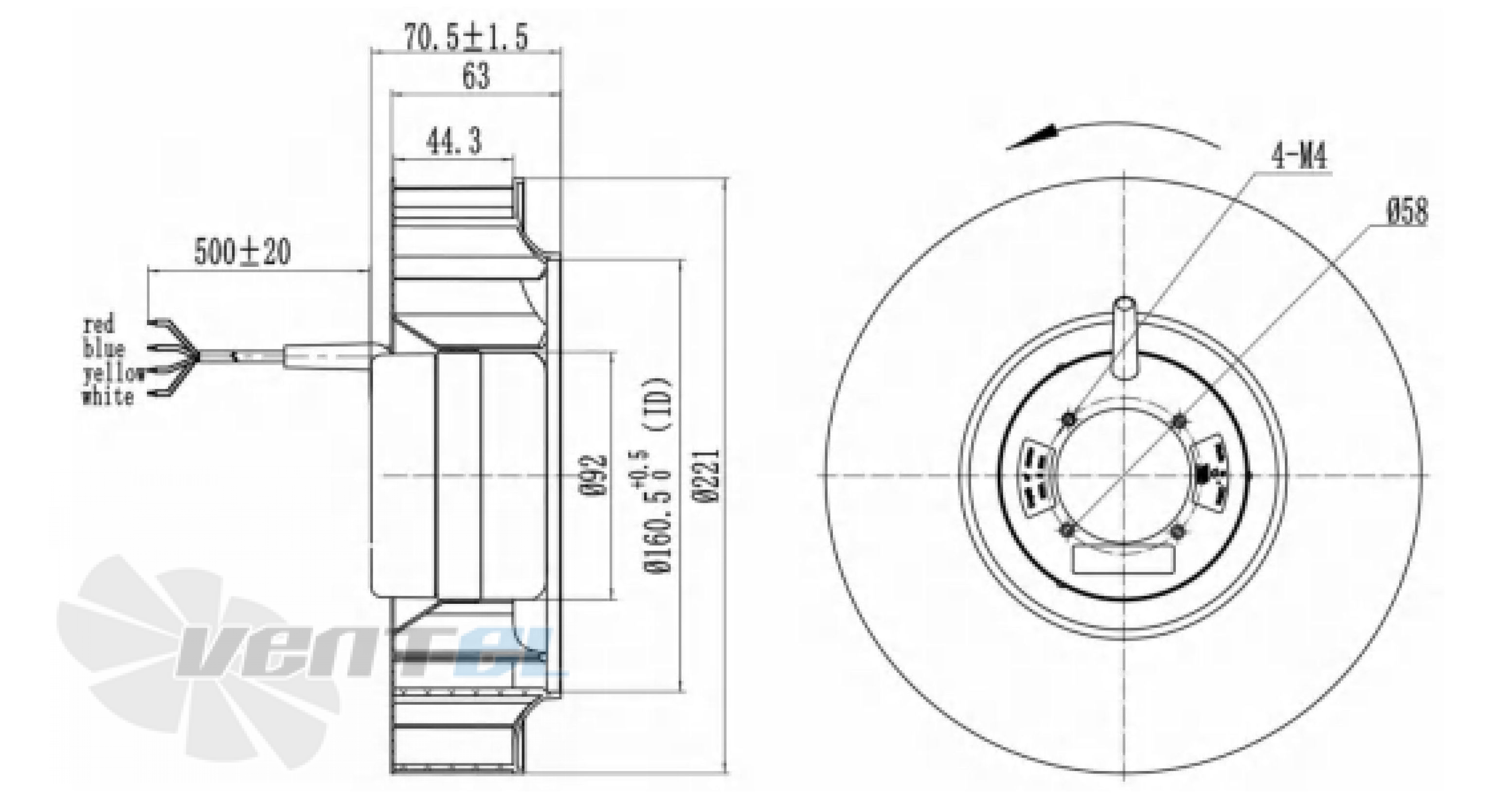 Longwell LWBD3G220-092NH-02 - описание, технические характеристики, графики