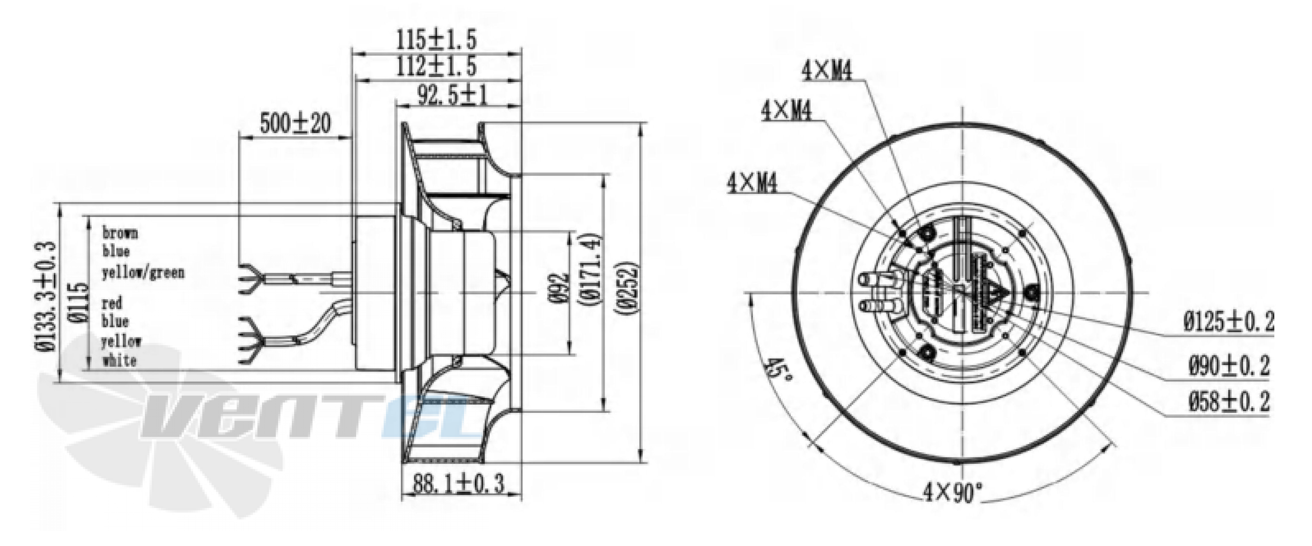 Longwell LWBE3G250-092NS-005 - описание, технические характеристики, графики