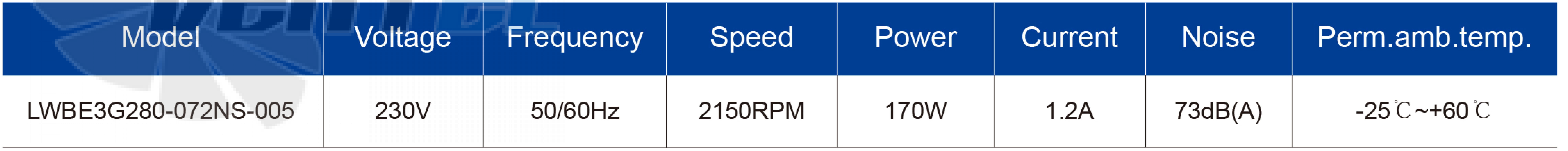 Longwell LWBE3G280-072NS-005 - описание, технические характеристики, графики