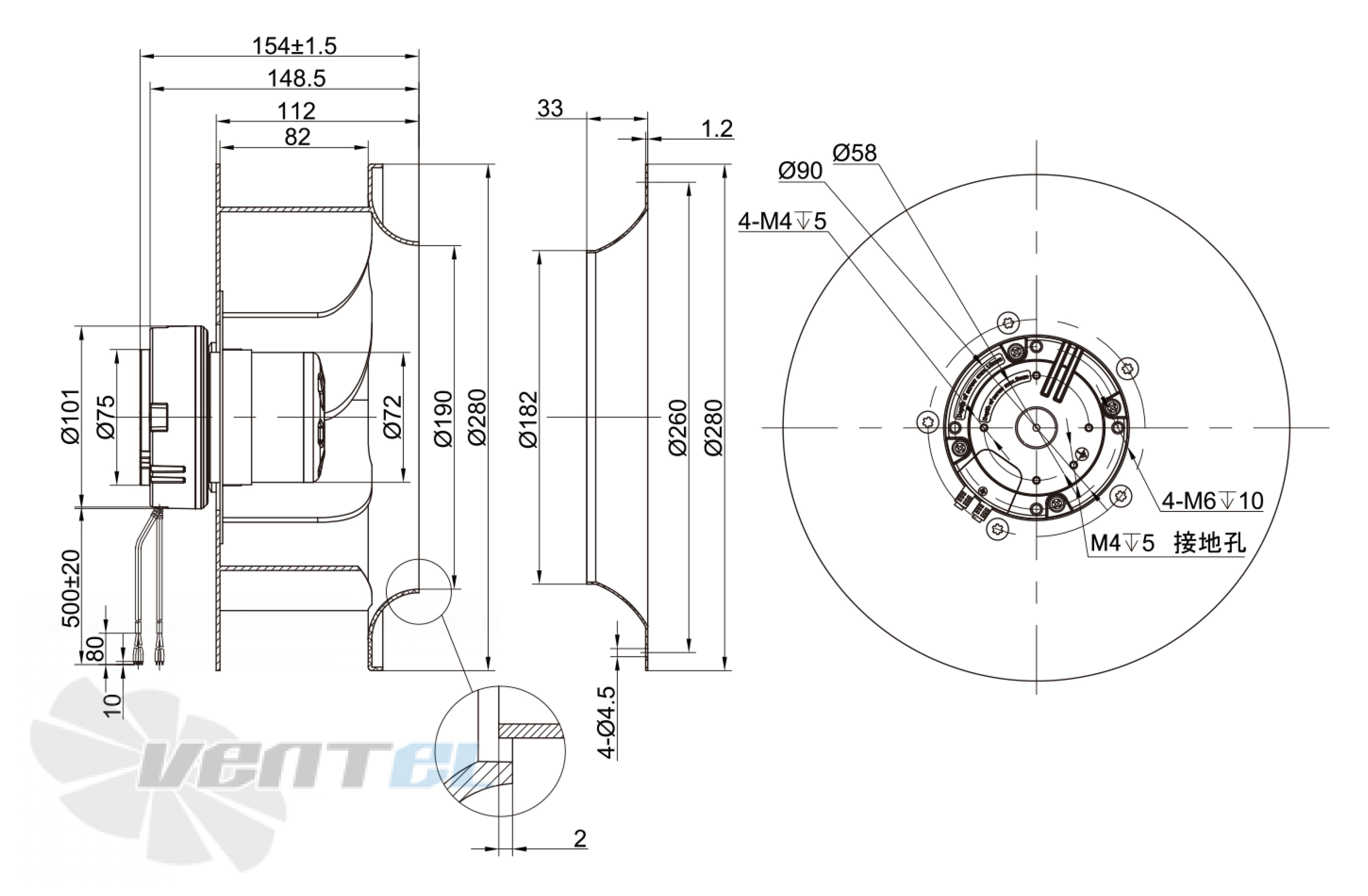 Longwell LWBE3G280-072NS-005 - описание, технические характеристики, графики