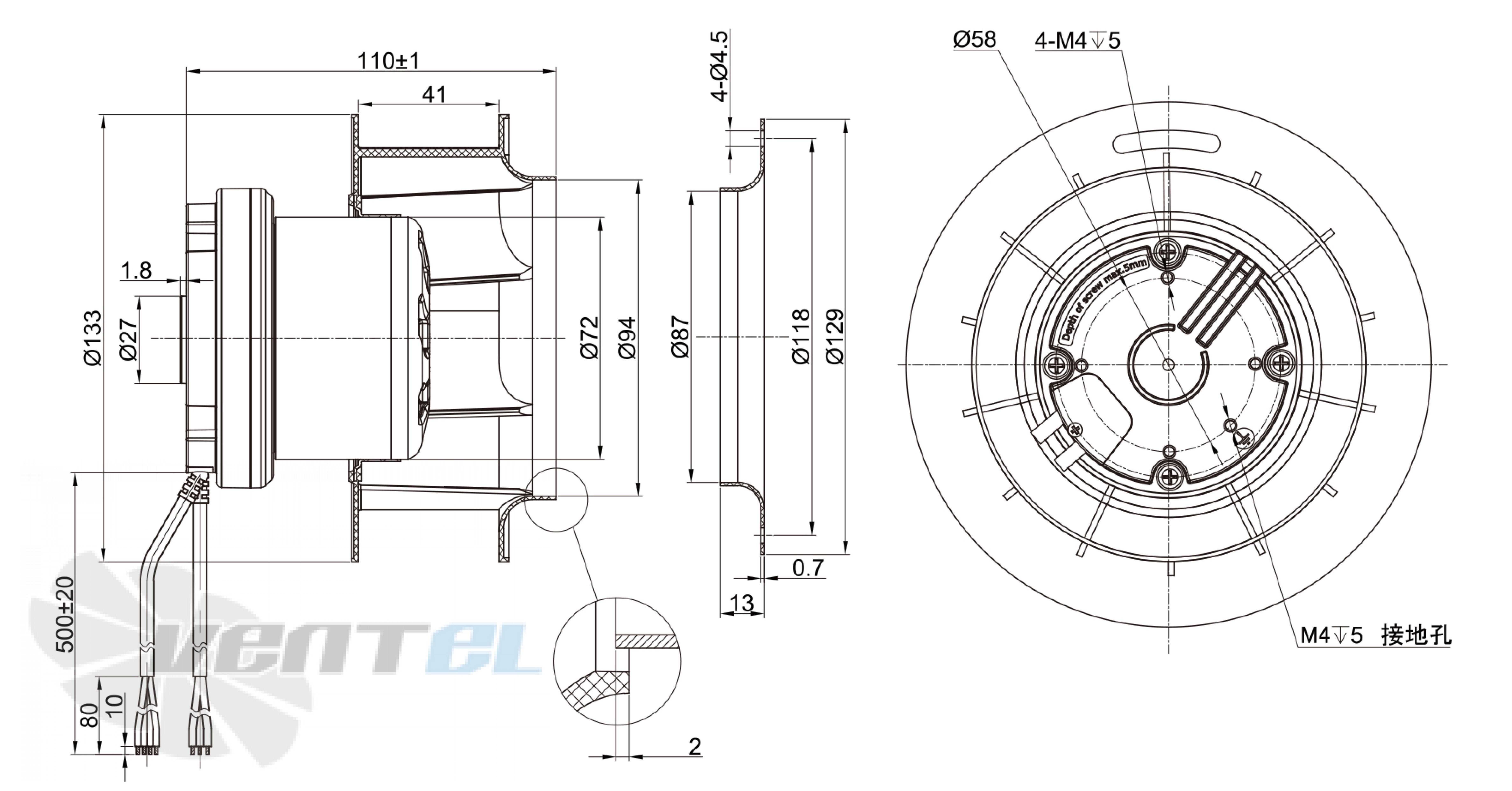 Longwell LWBE3G133-072NS-005 - описание, технические характеристики, графики