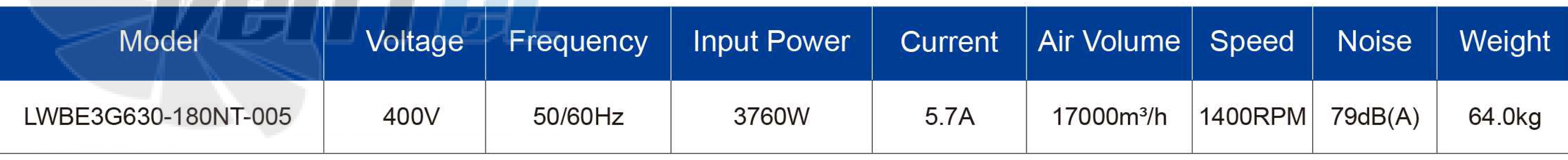 Longwell LWBE3G630-180NT-005 - описание, технические характеристики, графики