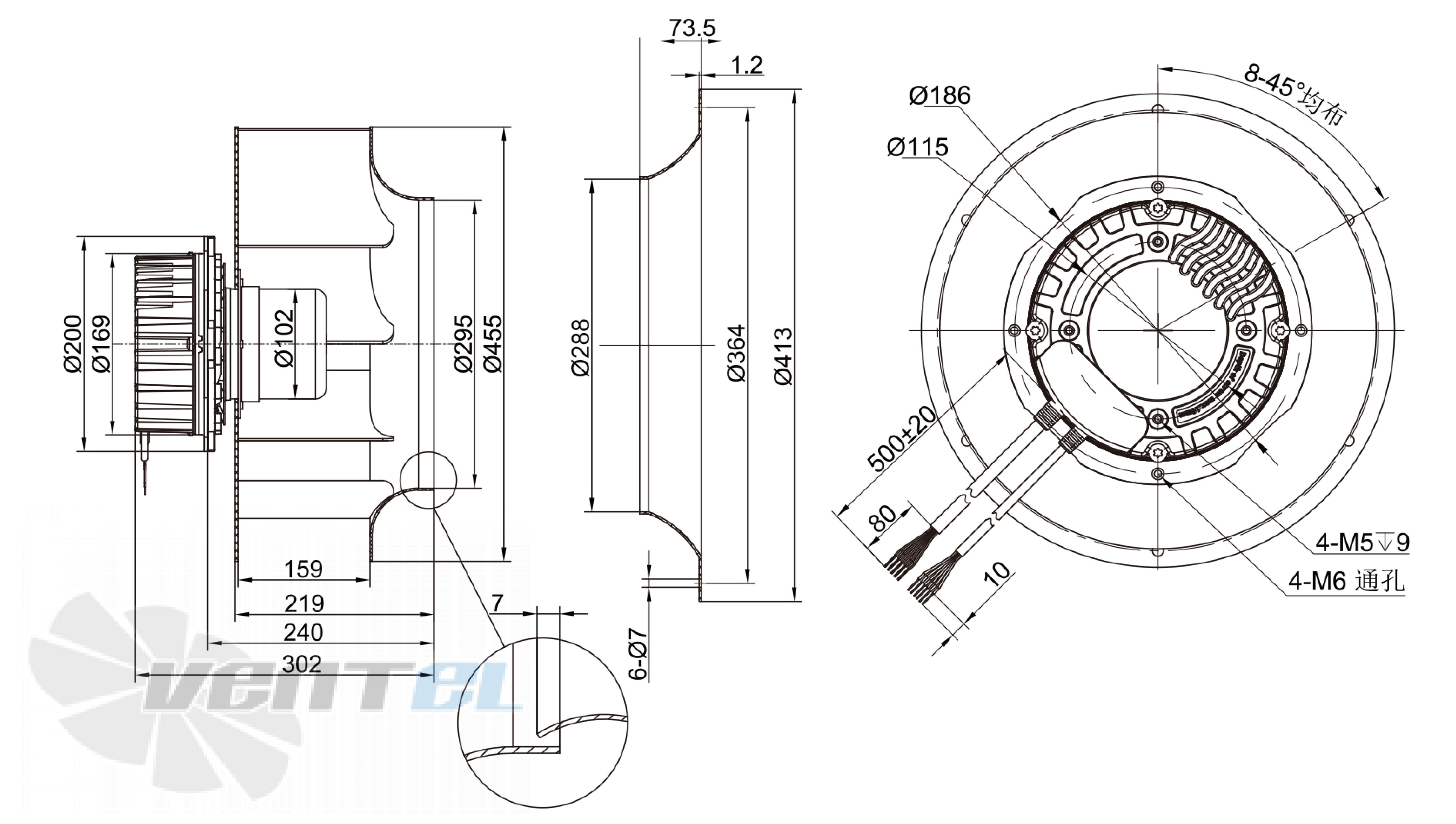 Longwell LWBE3G450-102NS-006 - описание, технические характеристики, графики