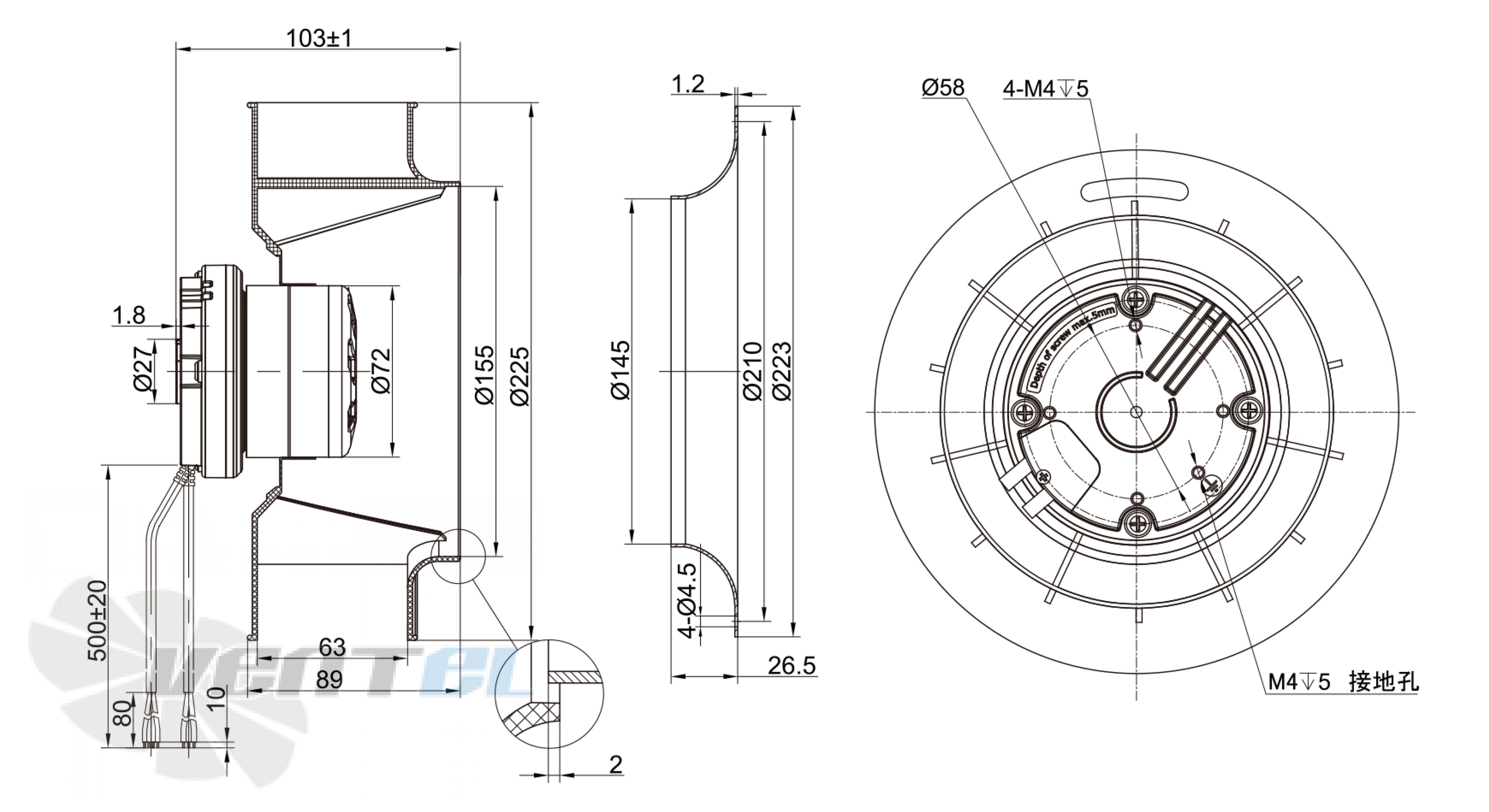 Longwell LWBE3G225-072NS-008 - описание, технические характеристики, графики