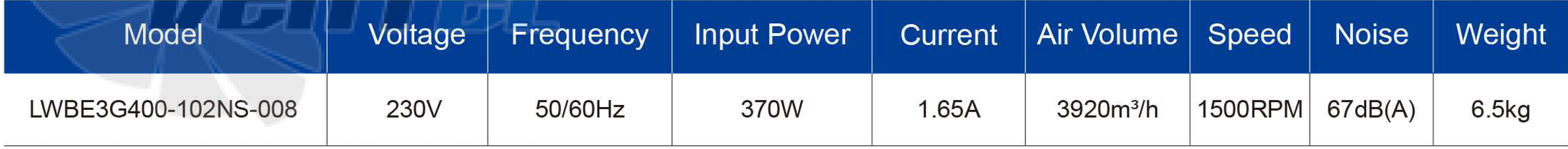 Longwell LWBE3G400-102NS-008 - описание, технические характеристики, графики