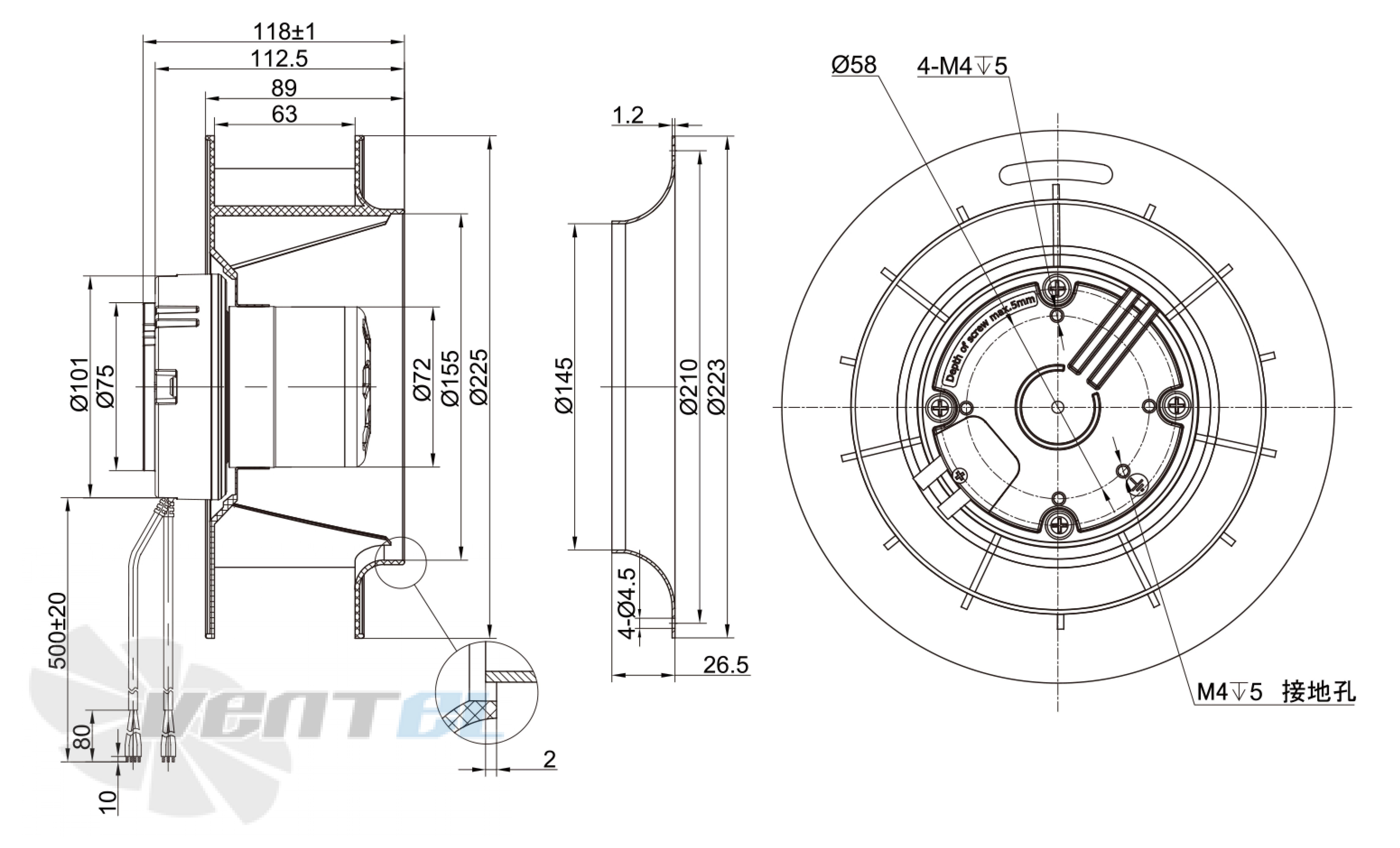 Longwell LWBE3G225-072NS-009 - описание, технические характеристики, графики