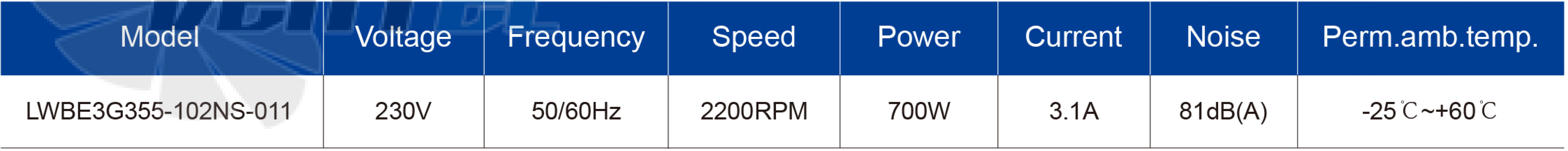 Longwell LWBE3G355-102NS-011 - описание, технические характеристики, графики