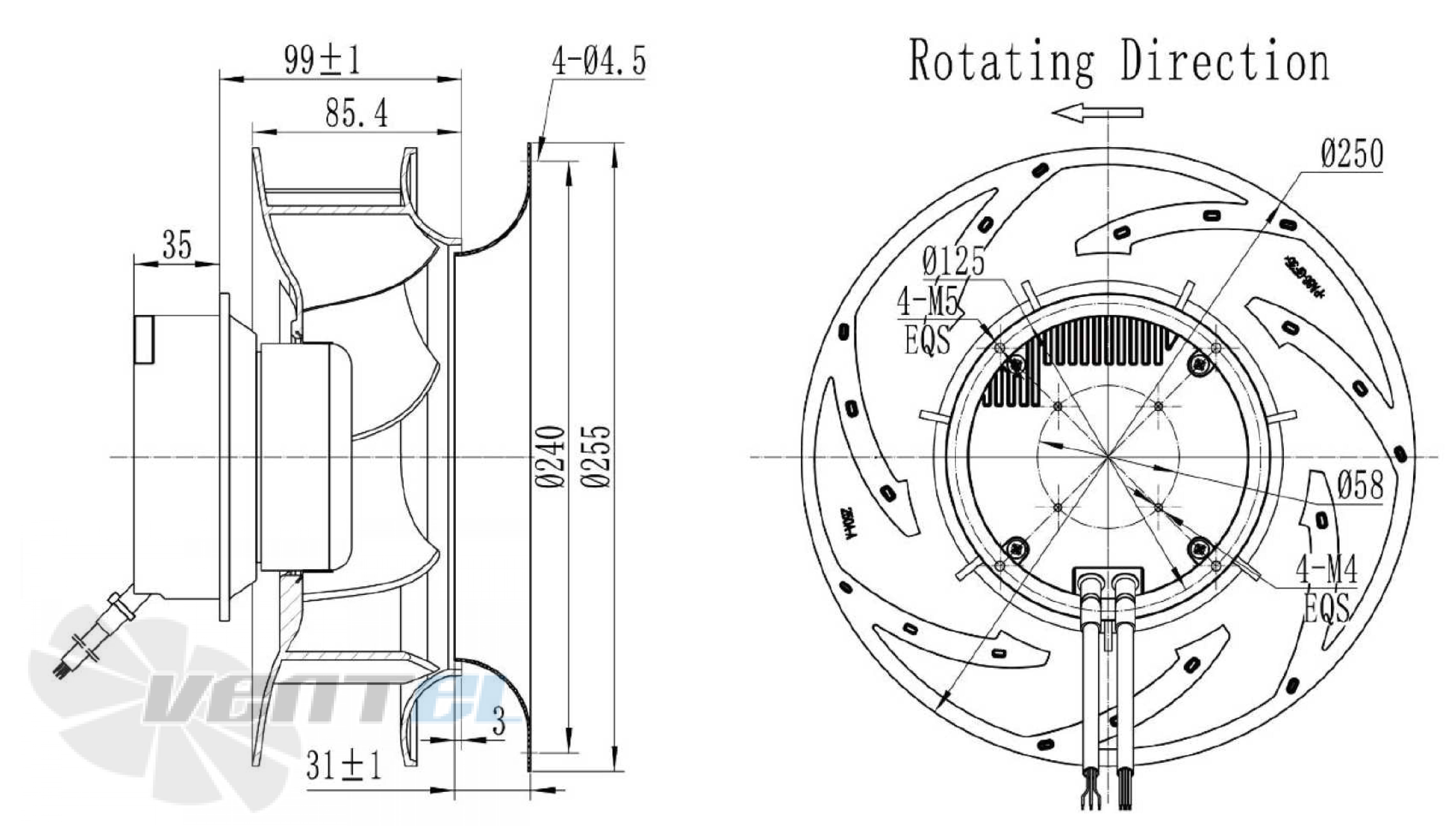 Longwell LWBE3G250-092NS-012 - описание, технические характеристики, графики