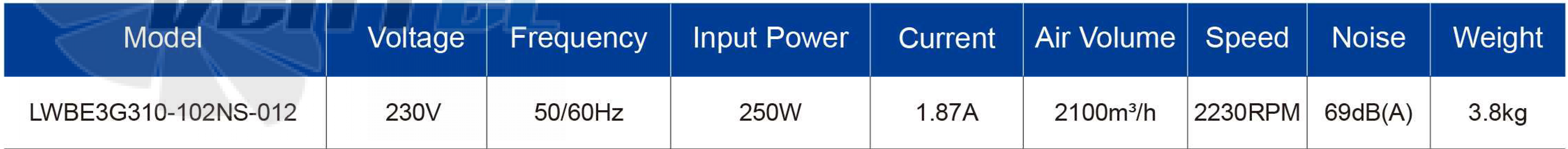 Longwell LWBE3G310-102NS-012 - описание, технические характеристики, графики