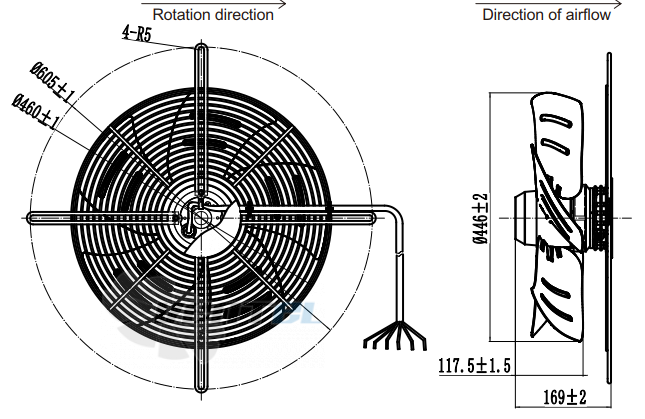 Fans-tech AF450A3-AG5-00 - описание, технические характеристики, графики