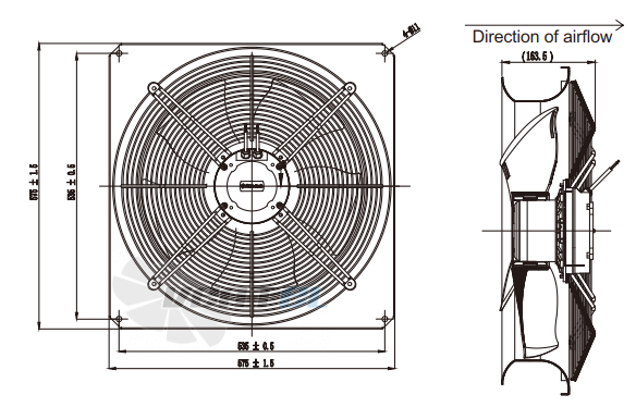 Fans-tech AF450F5-AGT-00 - описание, технические характеристики, графики