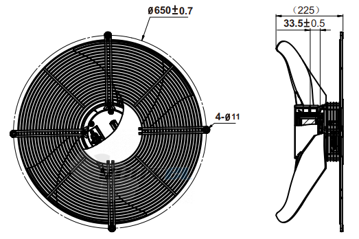 Fans-tech AF610F5-AGT-01 - описание, технические характеристики, графики