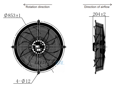 Fans-tech AG710F5-AGT-00 - описание, технические характеристики, графики