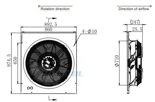 Fans-tech AG710F5-AKT-00 - описание, технические характеристики, графики