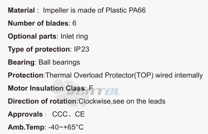 Fans-tech AR190A1-AG5-00 - описание, технические характеристики, графики