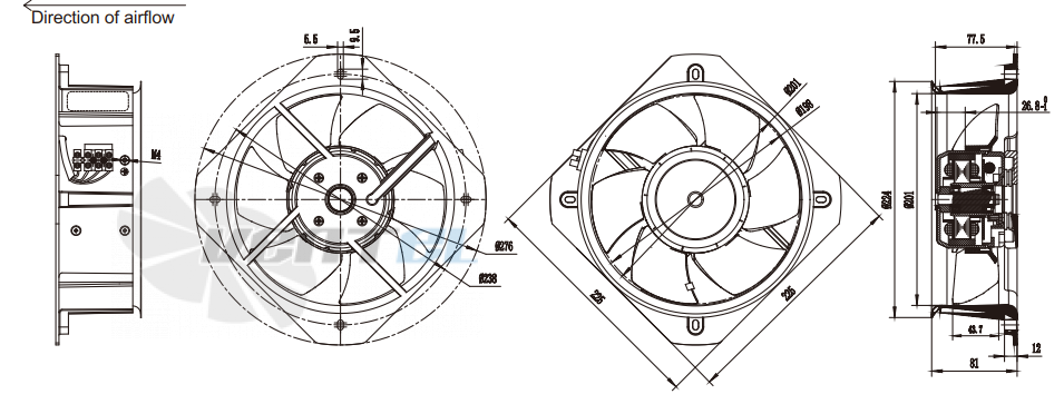 Fans-tech AR200D3-DF0-00 - описание, технические характеристики, графики