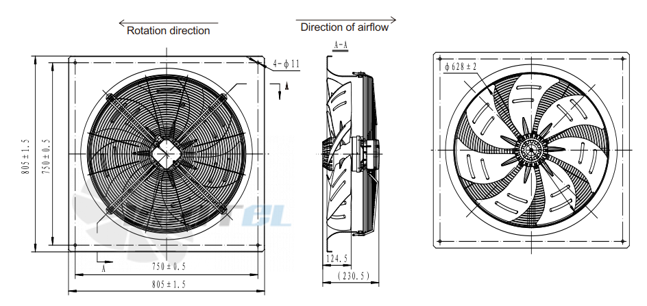 Fans-tech AS630A3-AG5-01 - описание, технические характеристики, графики