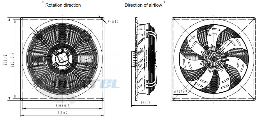 Fans-tech AS710B3-AL5-03 - описание, технические характеристики, графики