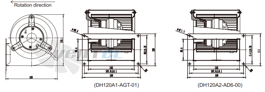 Fans-tech DH120A1-AGT-01 - описание, технические характеристики, графики