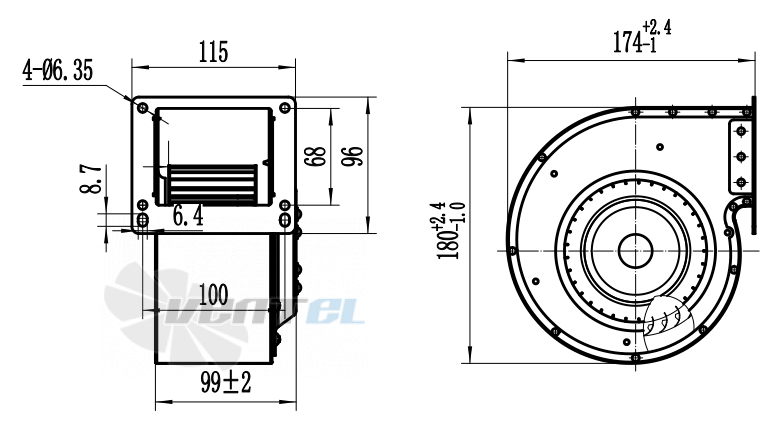 Fans-tech DH120E2-DC0-00 - описание, технические характеристики, графики