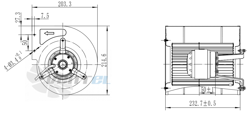 Fans-tech DH133A1-AGT-10 - описание, технические характеристики, графики