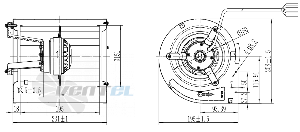 Fans-tech DH151A2-AGT-00 - описание, технические характеристики, графики